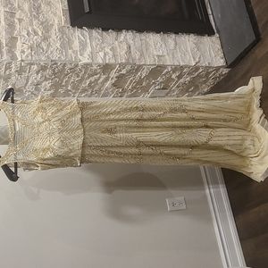 Aiden Mattox sleeveless sequin gown